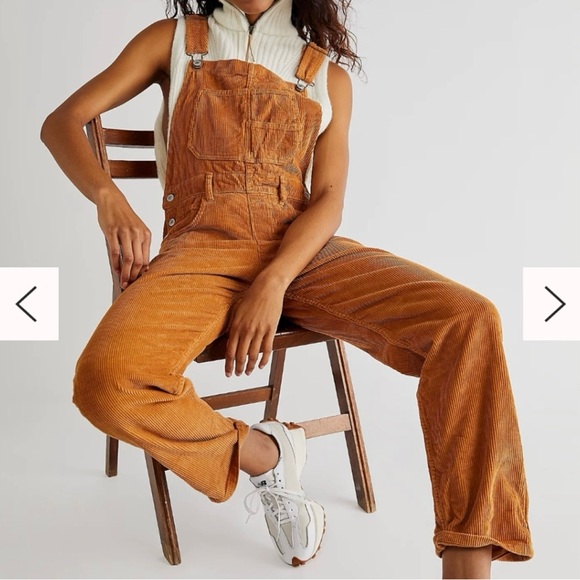 Free People Pants - Free People corduroy overalls brand new never worn w/o tags